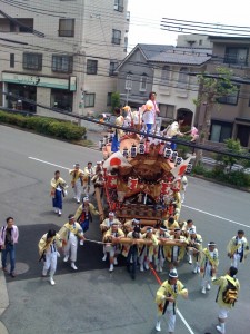Japanese shrine carried during Golden Week